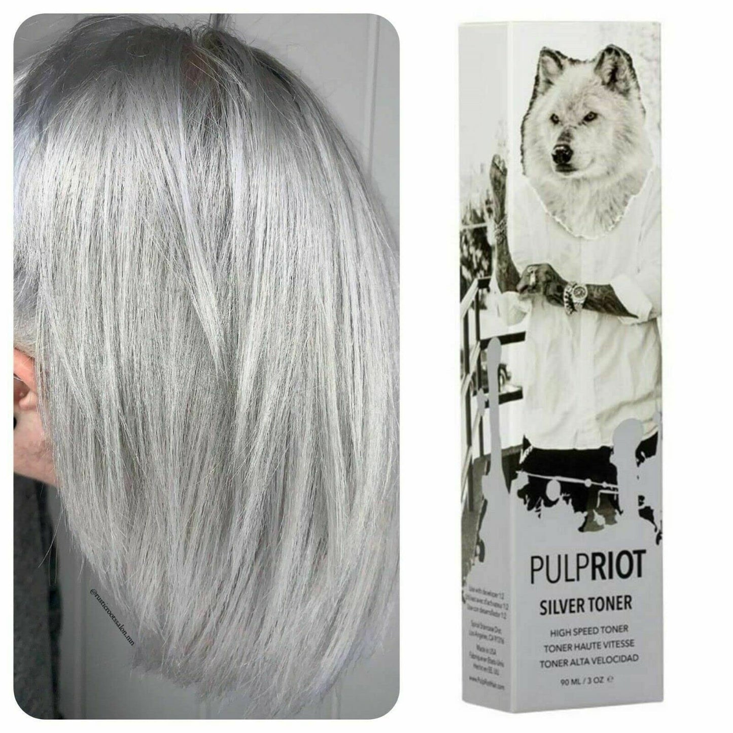 Pulp Riot High Speed Toner – Silver, Ash & Rose Gold (90 ml)